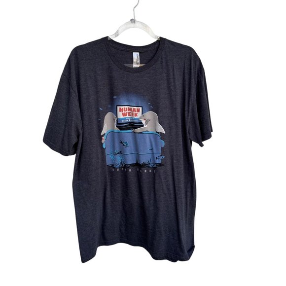 Duckco Tee "Human Week" Outer Banks Ocean Discovery Design XL 50/50 Cotton/Polye - Picture 7 of 8